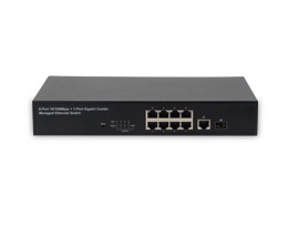8 口 10/100Mbps +1 口千兆 Combo 管理型交换机