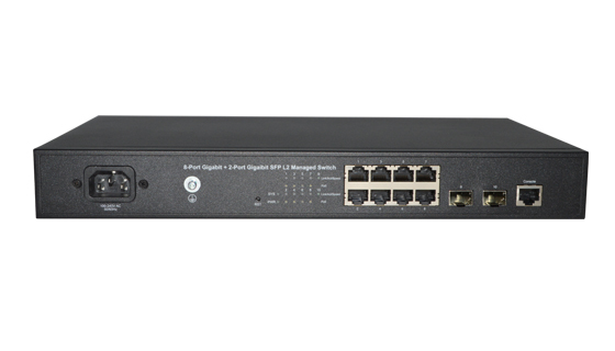 <b>恒茂高科 8口千兆+2SFP管理型PoE交换机</b>
