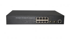 <b>8口千兆+2个千兆SFP口二层管理PoE交换机</b>